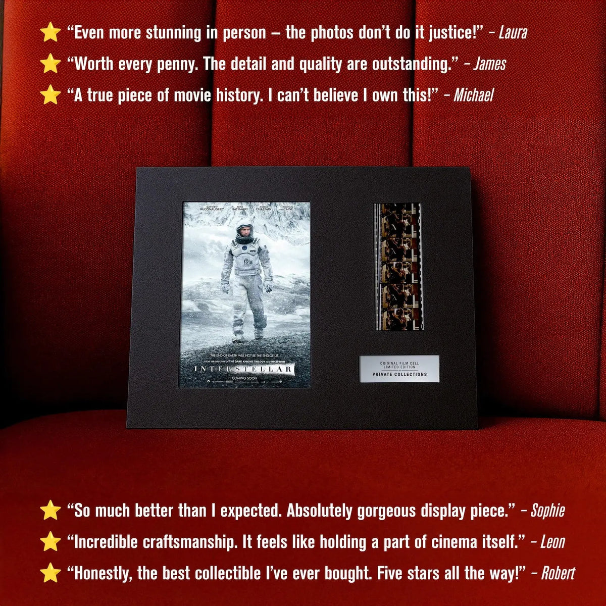 Interstellar (2014) Rare Authentic 35mm Film Cell Cinemense
