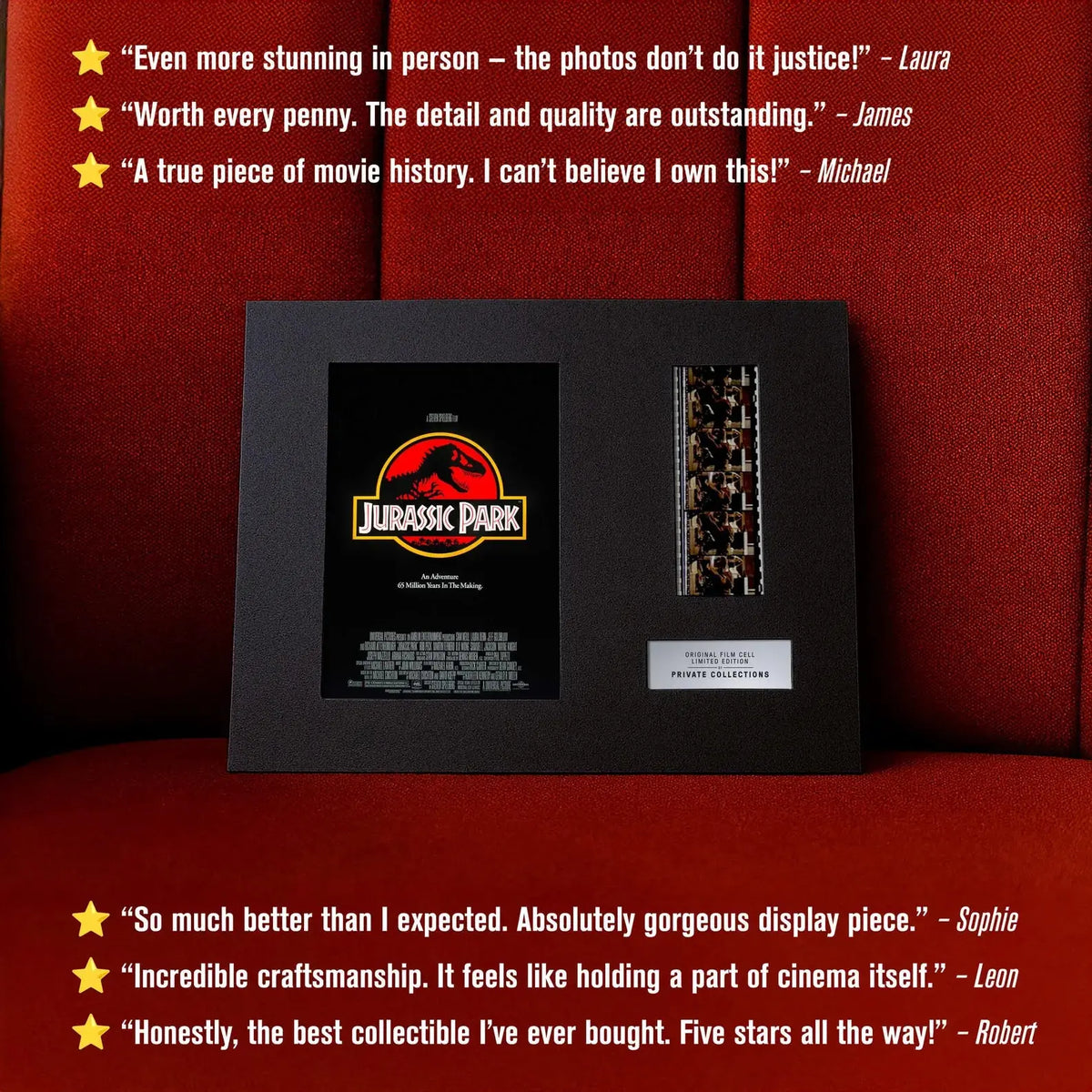 Jurassic Park (1993) Authentic 35mm Film Cells Cinemense